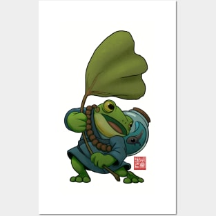 A Frog and His Son Windy Day Posters and Art